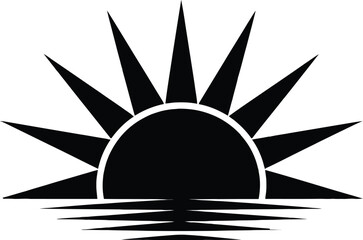 Summer premium silhouette vector template