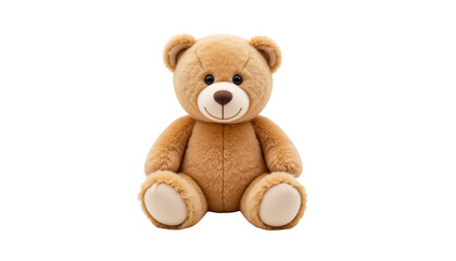 Adorable teddy bear on a dark background, timeless symbol of comfort and childhood