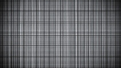 Gray plaid fabric texture with diagonal lines.  Dense grid pattern