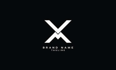 VMX, VXM, MVX, MXV, XMV, XVM, VM, MV, Abstract initial monogram letter alphabet logo design
