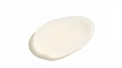 Close-up cosmetics liquid gel smear isolated, minimalist skin care sample on surface with shadow, on transparent background