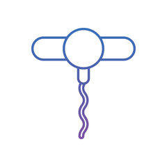 Corkscrew Vector icon