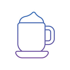 Viennese Coffee Vector icon