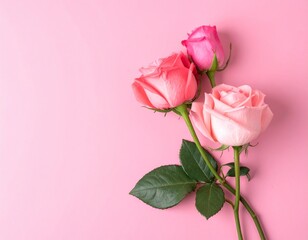 Fototapeta premium AI generates roses for background 