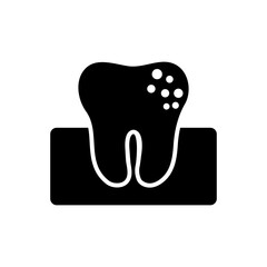 Tooth infection icon