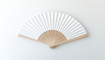 Simple white paper fan