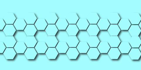 Fototapeta premium Abstract 3d geometric pattern with hexagonal mesh structure creates a seamless technology backdrop