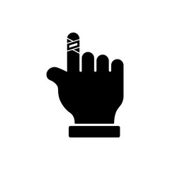 Bandaged hand icon