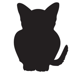 vector cat silhouette