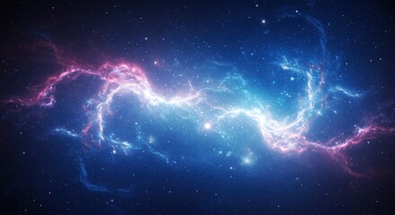 Colorful Nebula Vibrant Hues in Deep Space