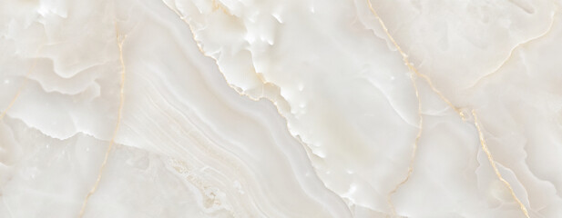 High-Resolution White Beige Onyx Marble Texture &ndash; Luxurious Natural Stone Surface with Intricate Veining for Versatile Applications