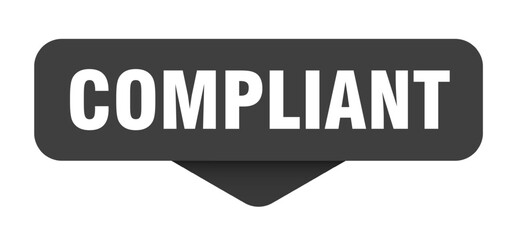 compliant sticker. compliant sign on transparent background