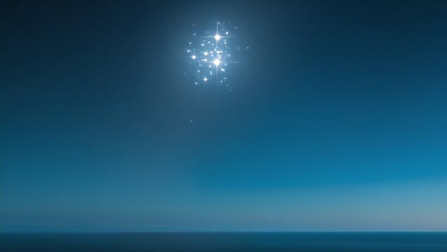 Matariki Event Banner Celebrating the Pleiades Star Cluster with Majestic Mountains in the Night Sky for June Festivities5