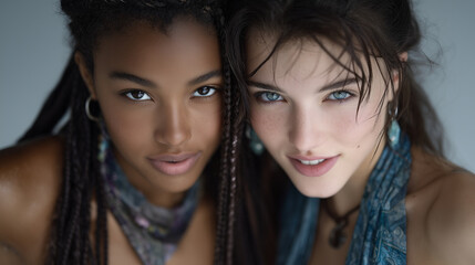 portrait of two young women