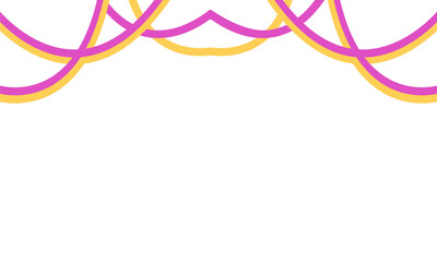 Curved lines birthday party decorations are colorful