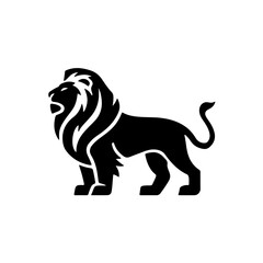 Stylized Lion Illustration: Bold and Striking Animal Symbol