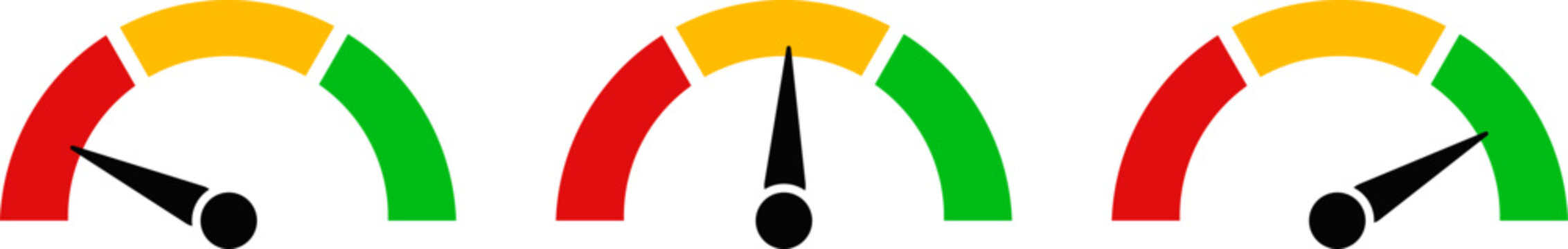 speedometer icons. Performance indicator sign. Car speed. Fast internet speed sign. Rating meter signs.