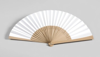 Elegant white paper fan