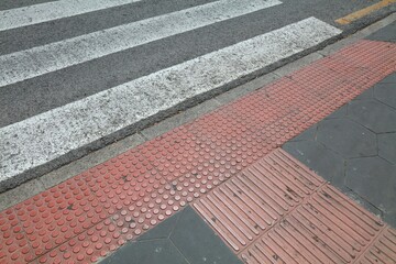 Tactile paving for vision impaired in Benidorm, Spain