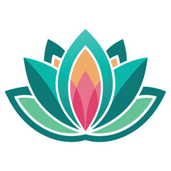 Fototapeta premium Lotus Flower Vector Illustrations & Vectors