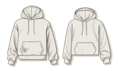 Hooded Sweatshirts Mockup