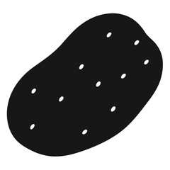 Classic Potato Silhouette with Natural Uneven Curves