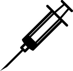Syringe icon isolated. Vector illustration