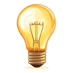 Glowing lightbulb idea innovation bright electricity energy light