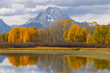 Sunrise Landscape at Oxbow Bend in Grand Teton National Park Wyoming