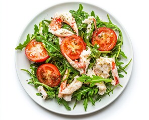 Crab and Tomato Arugula Salad: A Fresh, Vibrant Dish