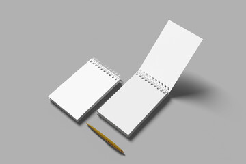 Minimalist A6 Paper Notebook Mockup for Showcasing Your Design to Clients