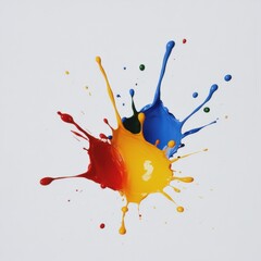 Colorful paint splash explosion