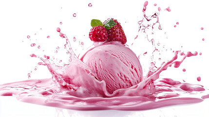 ice-crèam splash food photography