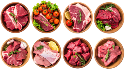 Colorful set of Easter eggs decorated with flowers placed together