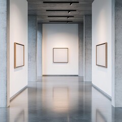 Obraz premium Empty art gallery