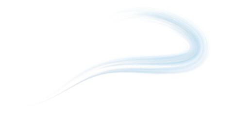 Soft transparent blue air flow effect with smooth motion wind wave for fresh air and cooling design PNG