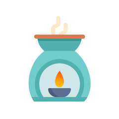 Aroma Oil Burner Icon Design