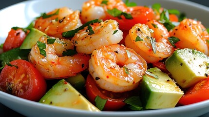 Delicious Shrimp Avocado Tomato Salad Recipe