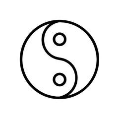 Classic Yin Yang Symbol Icon Design