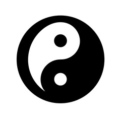 Classic Yin Yang Symbol Icon Design