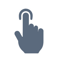 Finger Tap Gesture Icon Design