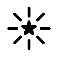 Flare and Glow Radiant Shape Icon Design