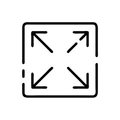 Full Screen Resize Icon Design