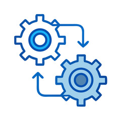 Gear with Check Icon Design