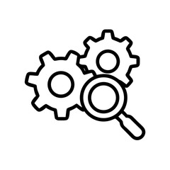 Gear with Check Icon Design