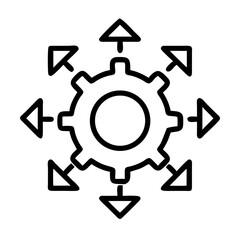 Gear with Check Icon Design