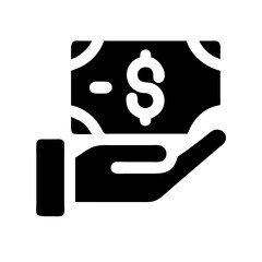 Hand Receiving Payment Icon Design