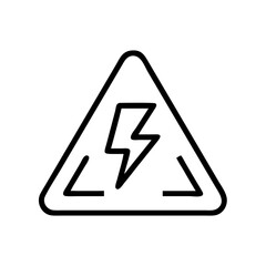 High Voltage Warning Icon Design