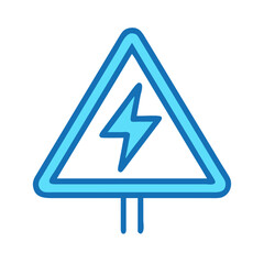 High Voltage Warning Icon Design
