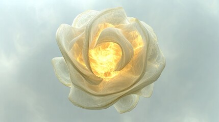 Abstract luminous flower